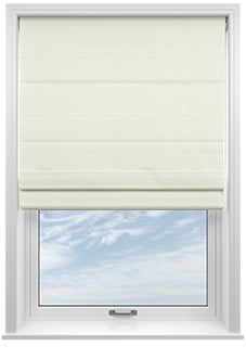 Saltaire, Buttercream - Motorised Roman Blind